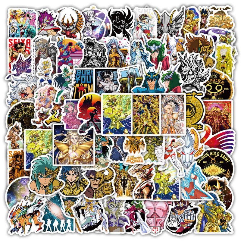 Laptop Accessories And Parts - 101Pcs Saint Seiya Anime Stickers Cartoon