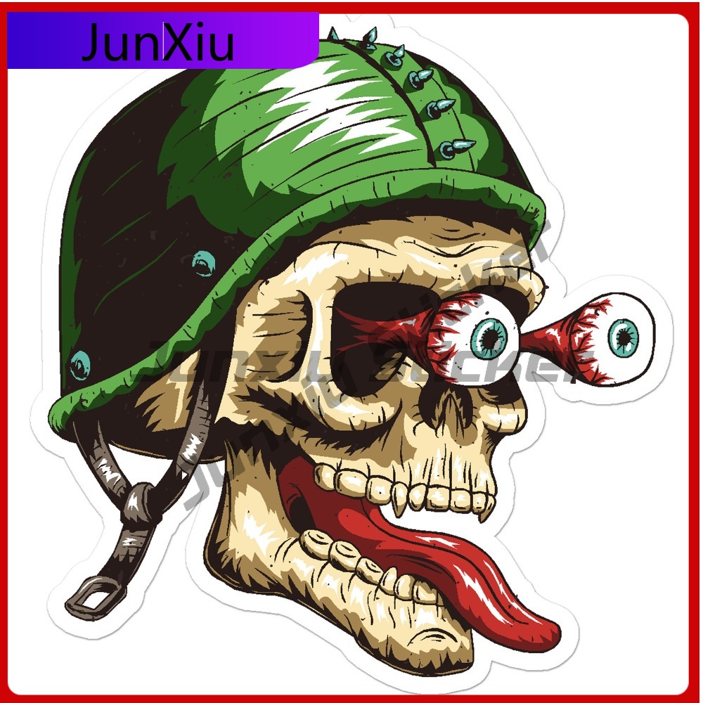 Laptop Accessories To Have - Skull Eyeballs Vinyl Anime Must Have
