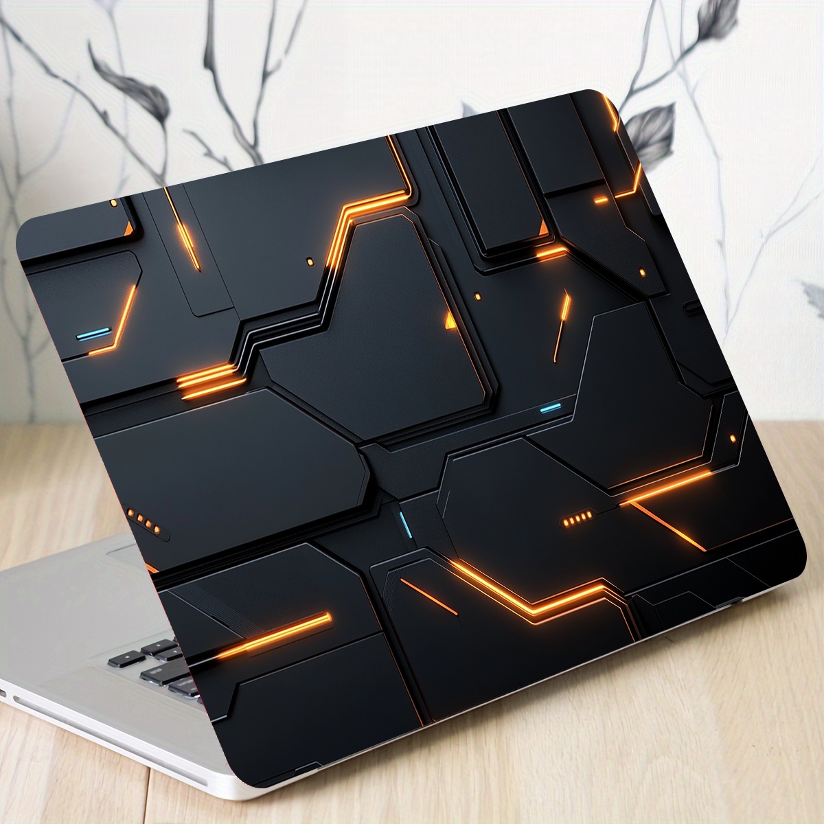 Laptop Accessories Msi - 2 Pieces Cyberpunk Geometric Pattern Laptop