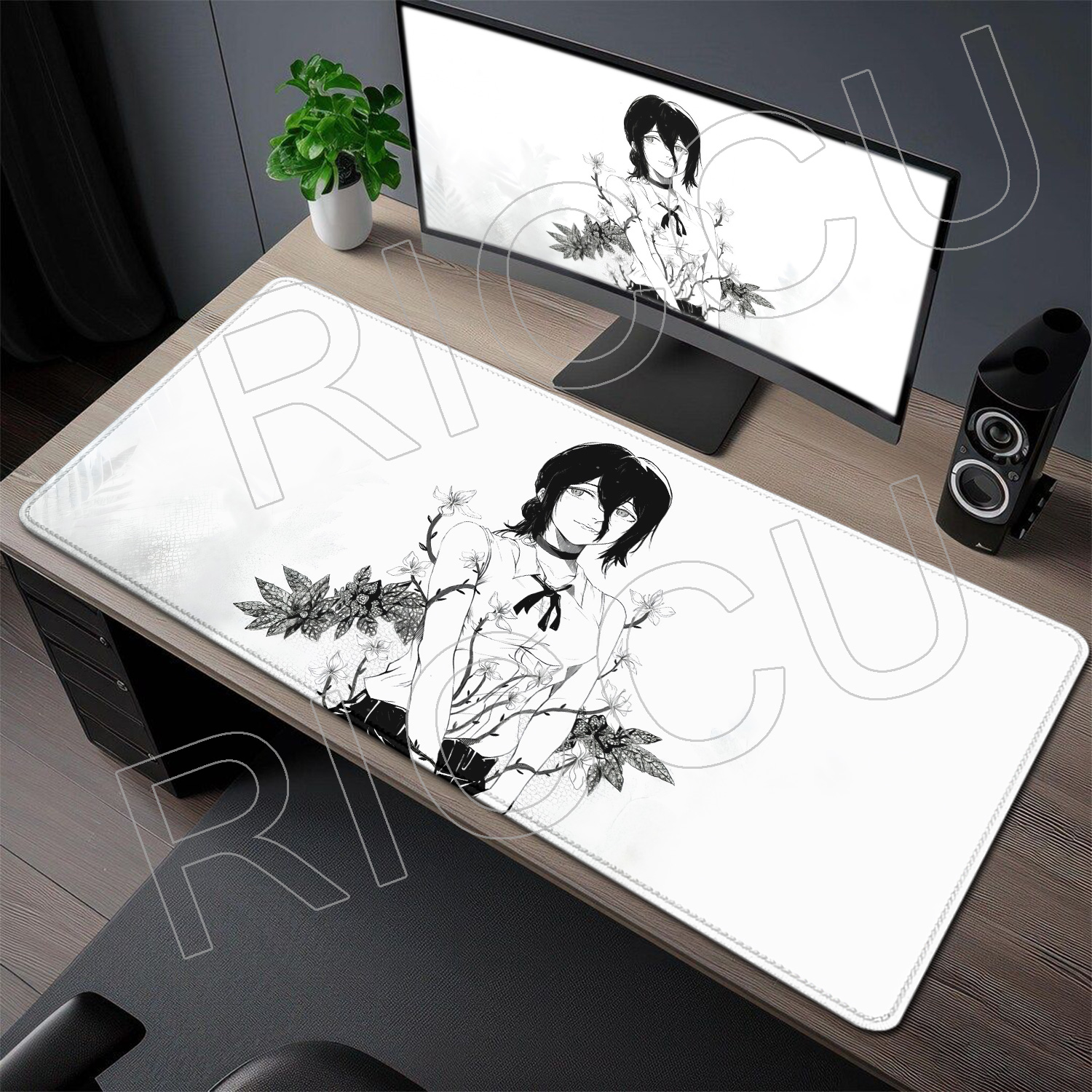 Laptop Accessories For Girls - XXL Anime Girl Reze Mouse pad