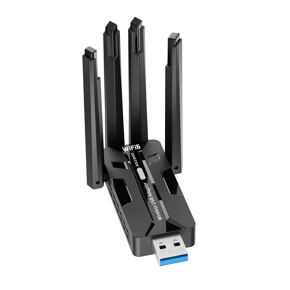 Laptop Accessories Computer - WiFi 6 USB Adapter 1800Mbps Dual