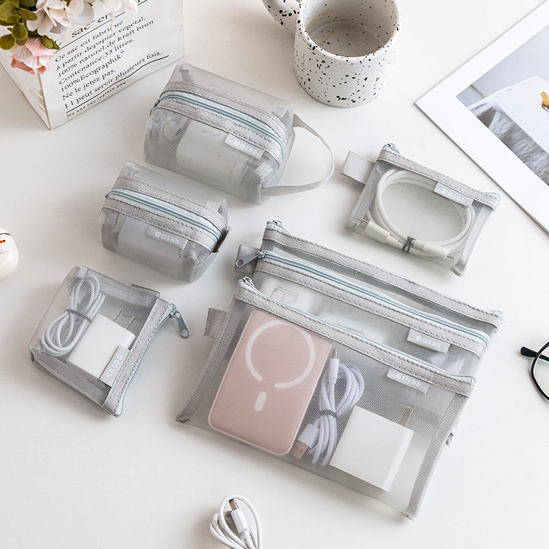Transparent mesh data cable st – обзор и цена Cable Management Bag