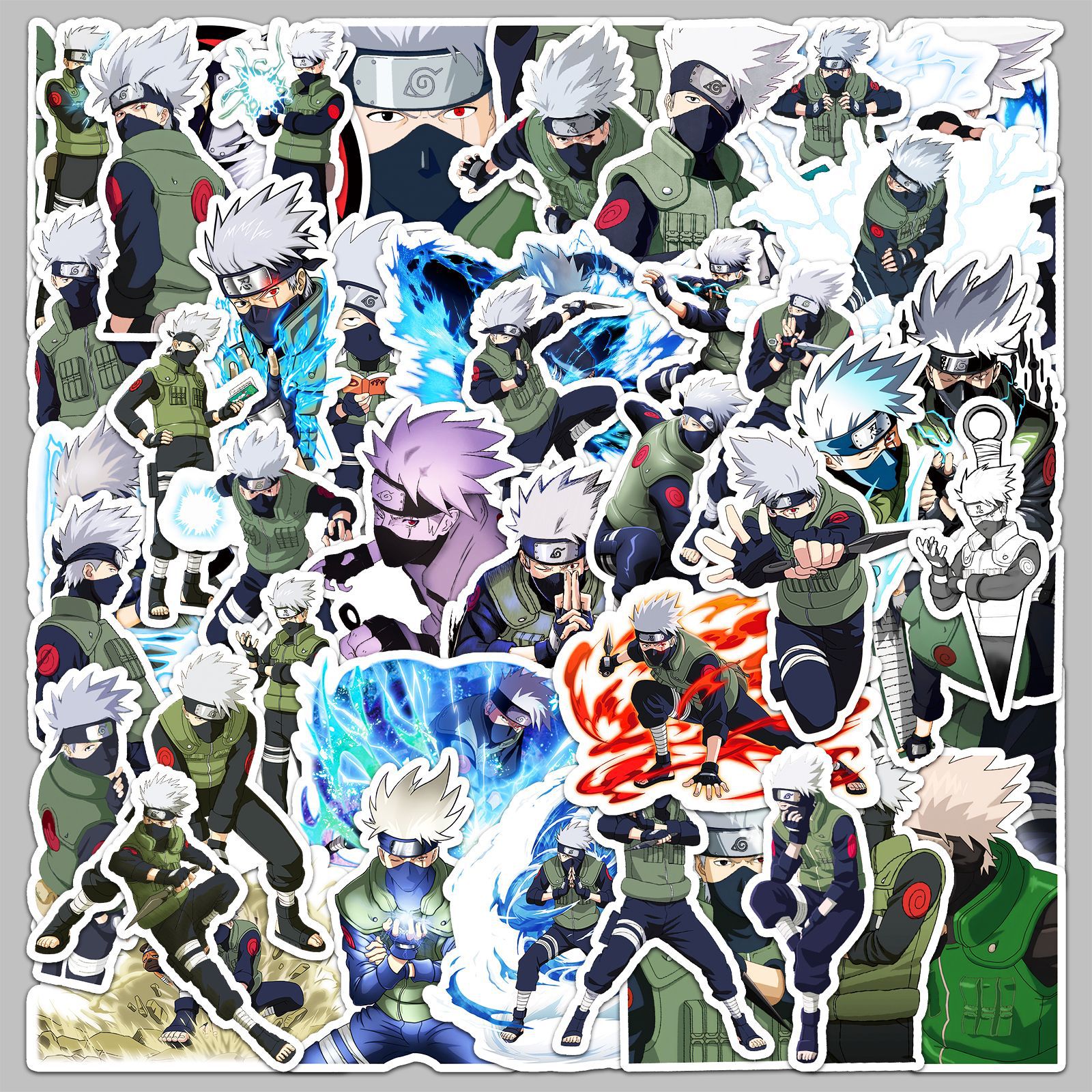 50pcs Anime Naruto Hatake Kaka – обзор и цена Laptop Accessories And Parts