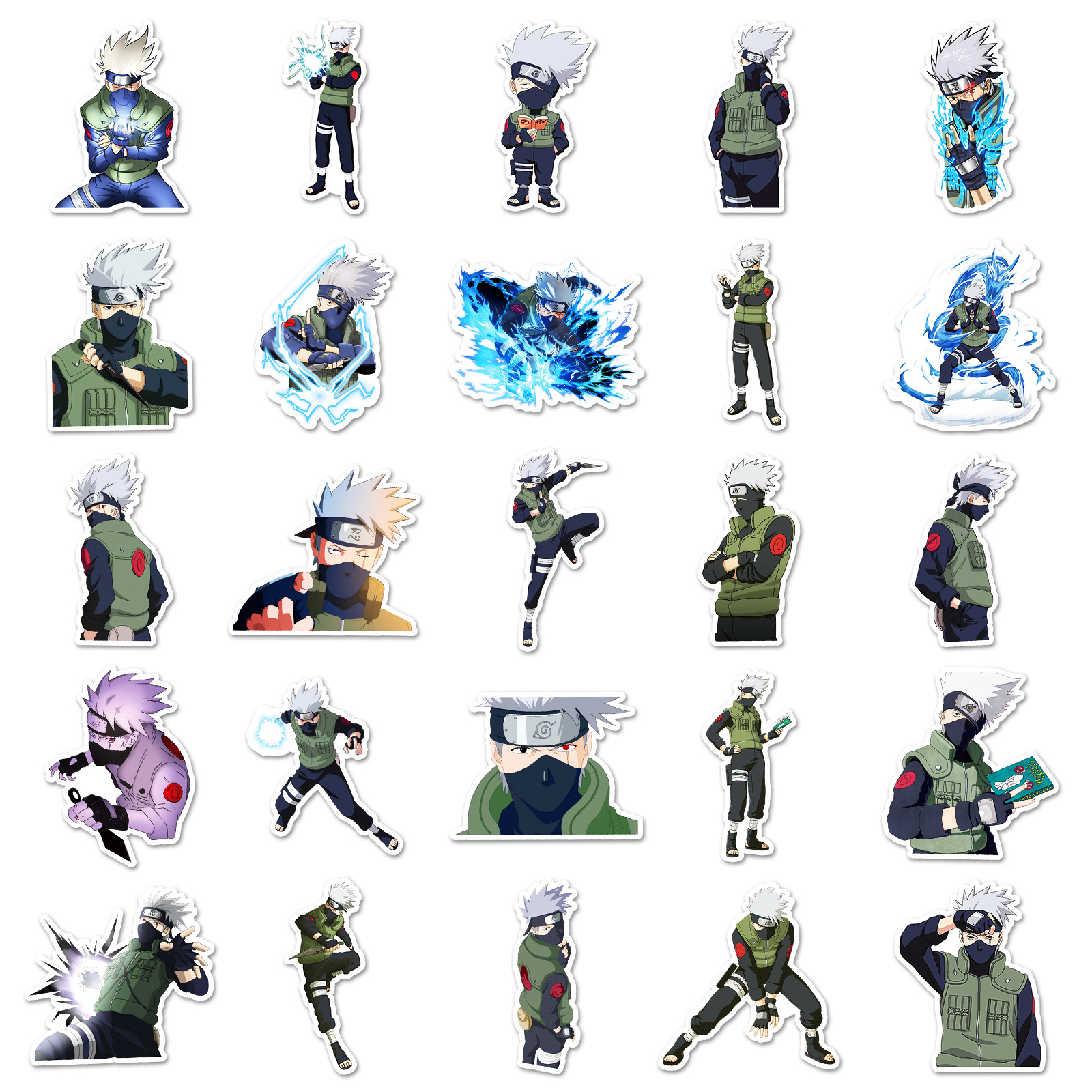 50pcs Anime Naruto Hatake Kaka – обзор и цена Laptop Accessories And Parts