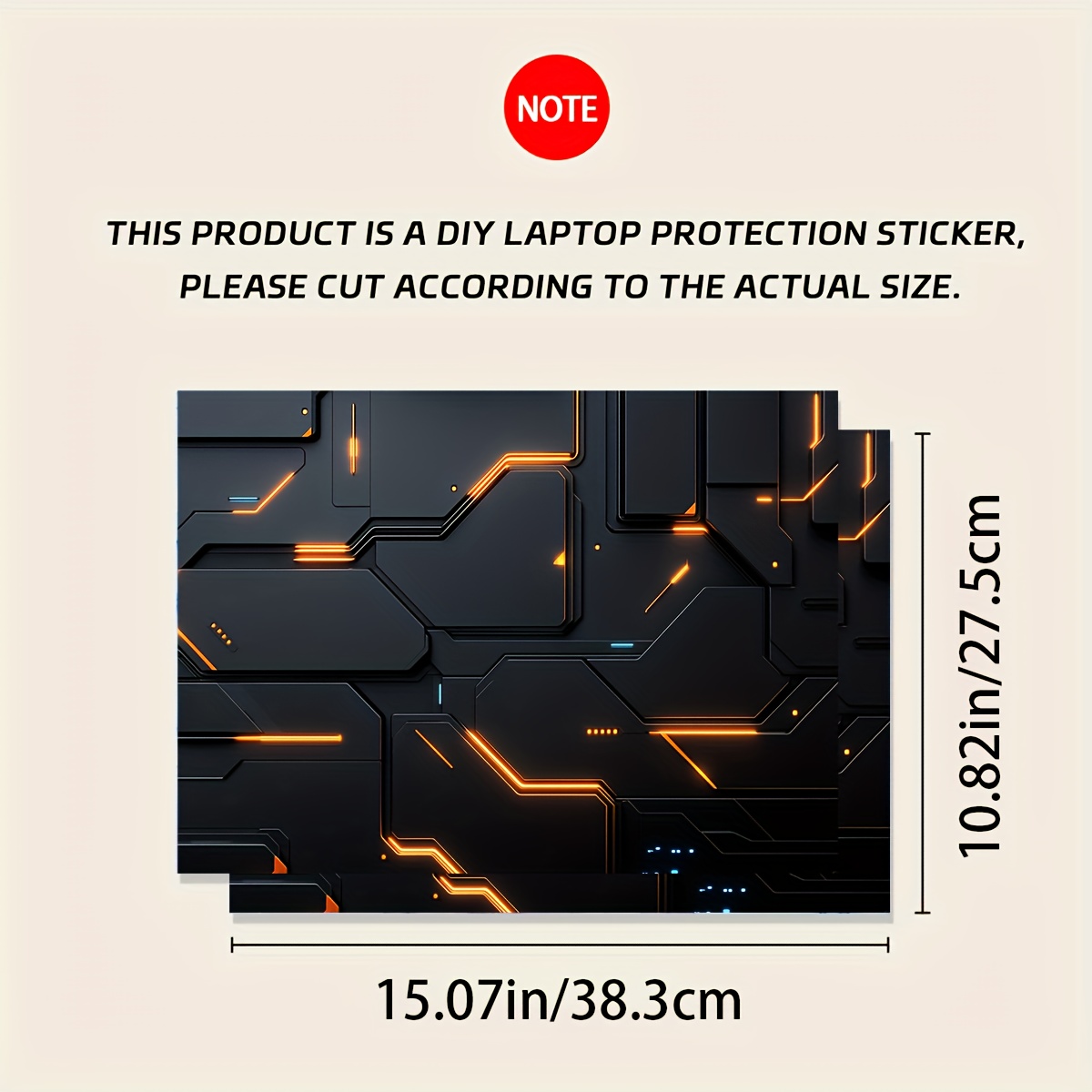 2 Pieces Cyberpunk Geometric P – обзор и цена Laptop Accessories Msi