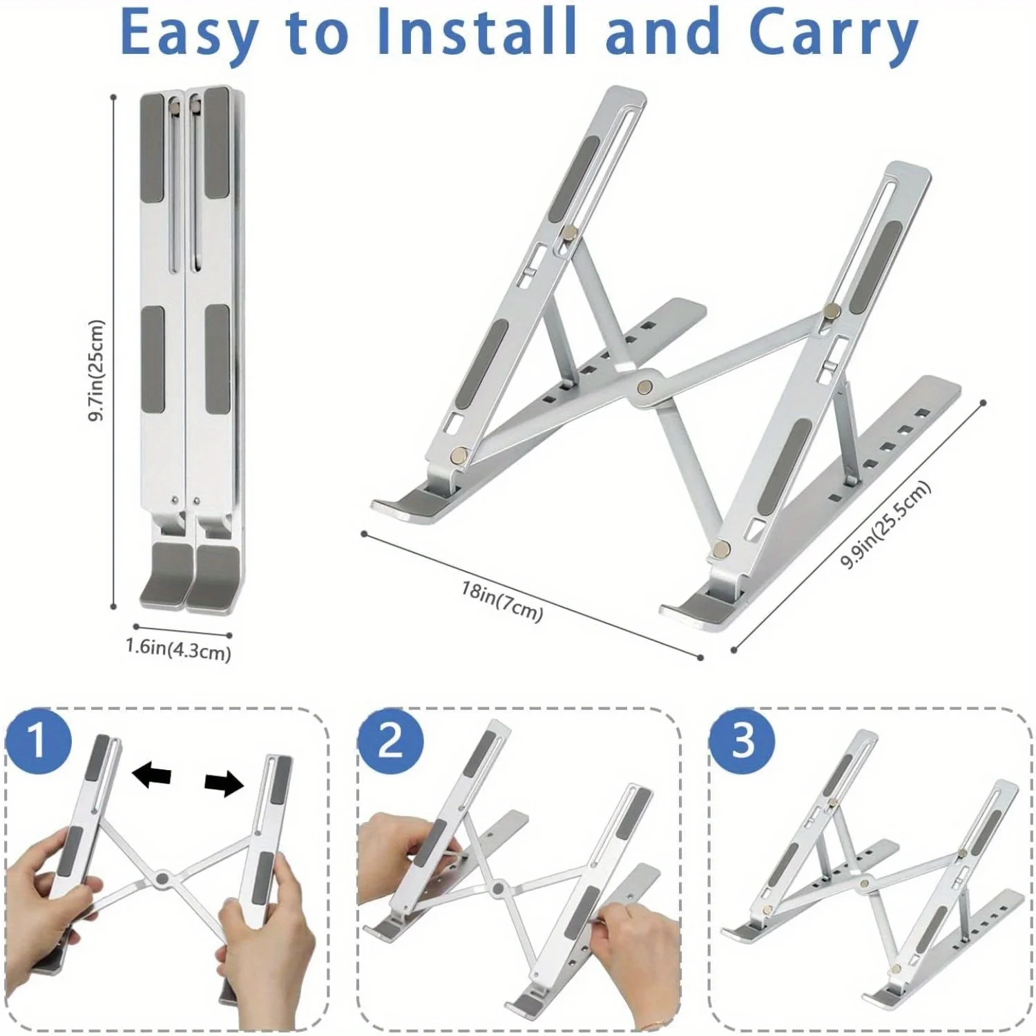 Adjustable Aluminum Laptop Sta – обзор и цена Laptop Accessories Hp