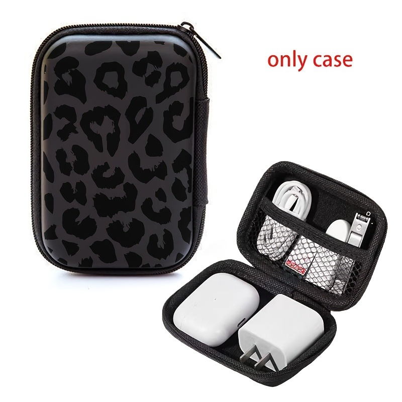 Black Leopard Print EVA Hard S – обзор и цена Cable Management Bag
