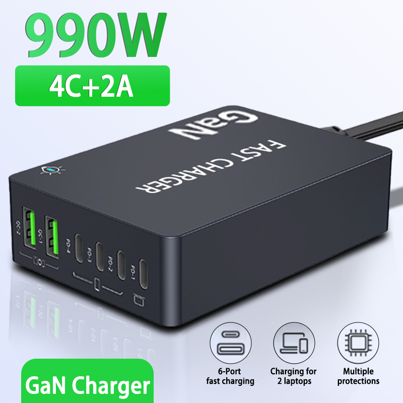6-Ports PD USB GaN Fast Chargi – обзор и цена Laptop Accessories Uk