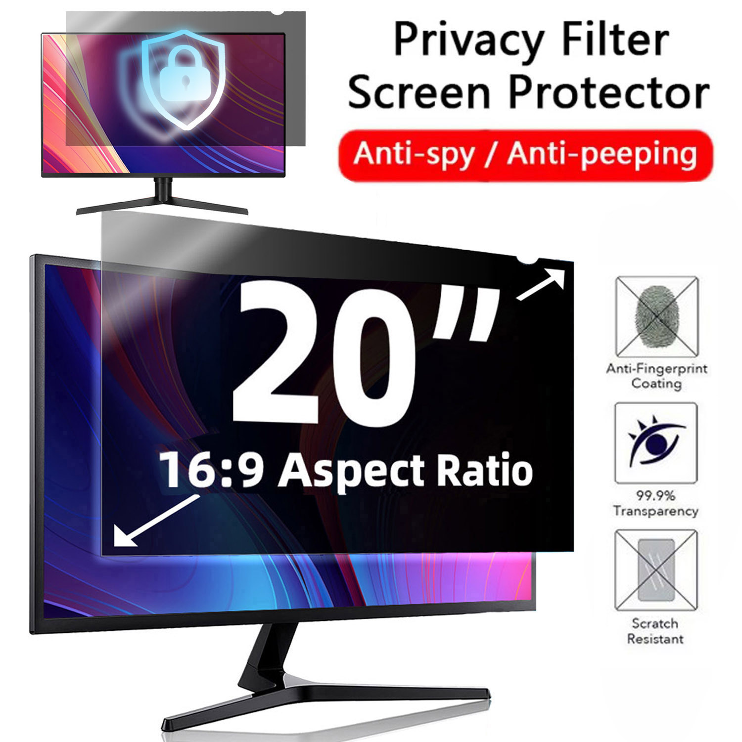 20 Inch Computer Privacy Scree – обзор и цена Privacy Screen Filter