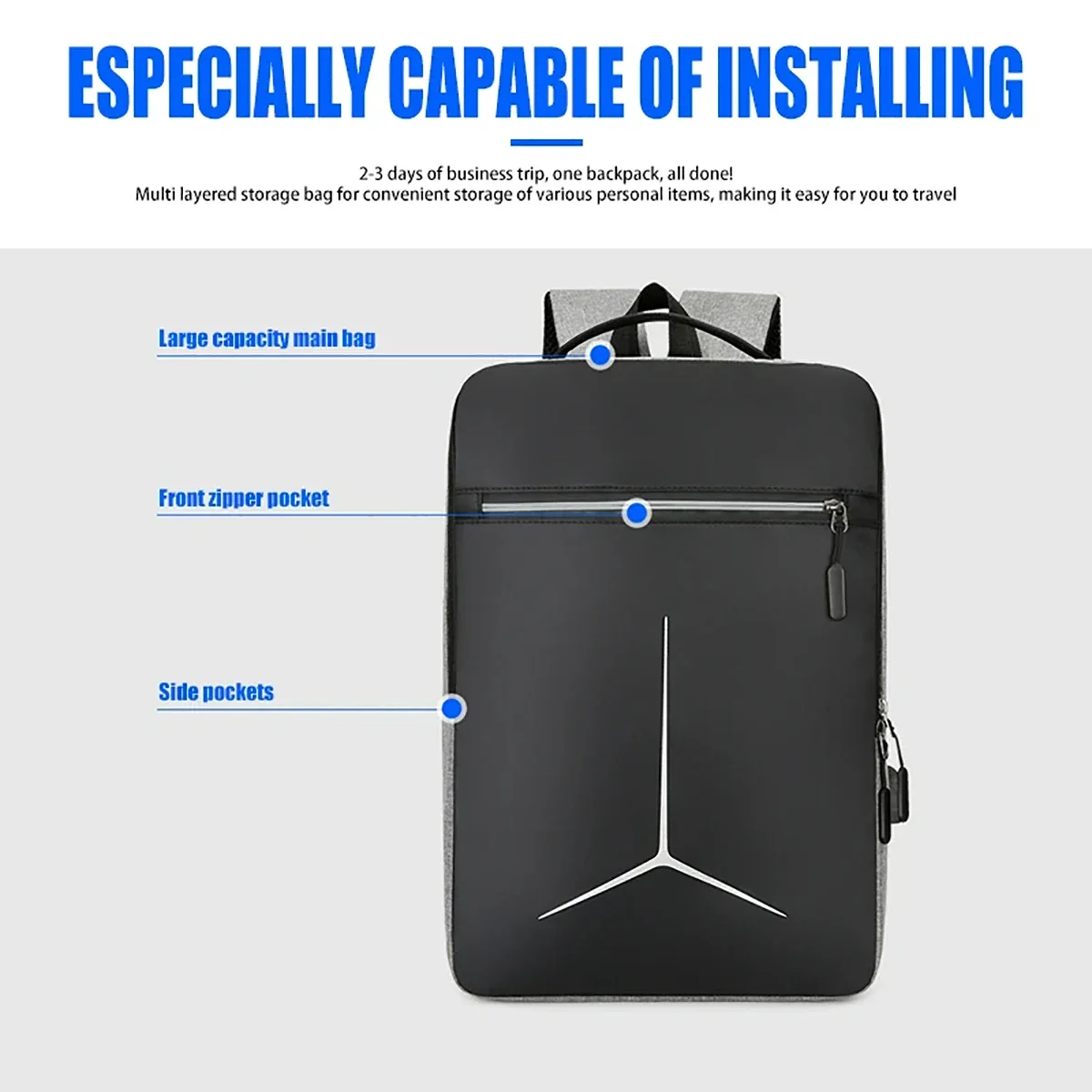New Anti-theft USB Waterproof  – обзор и цена Laptop Accessories Case