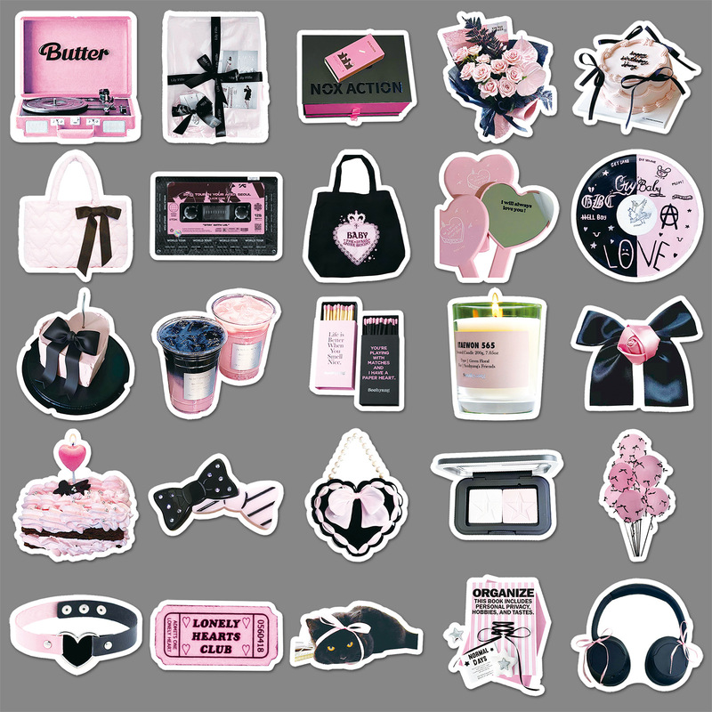 Cute INS Style Black Pink Graf – обзор и цена Laptop Accessories Case