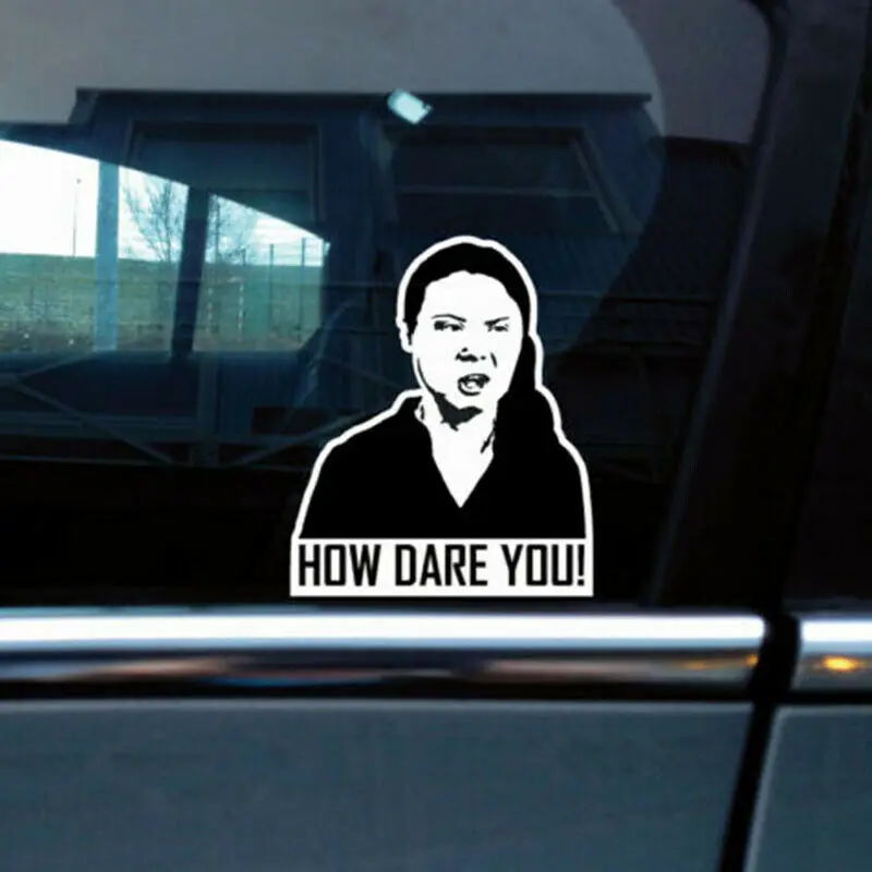 Car Sticker How Dare You! Gret – обзор и цена Laptop Accessories Wallpaper